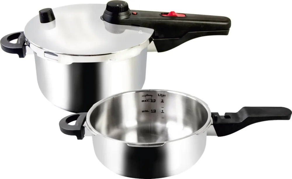 Compra Adesso Set di Pentole a Pressione da 22 cm - 4,5 + 3,0 L