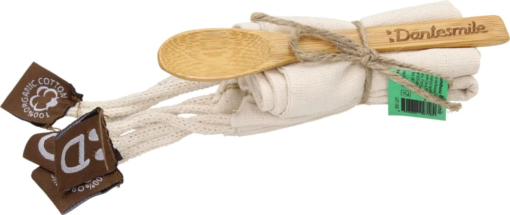 Set di 5 Bustine da Tè Riutilizzabili + Cucchiaino in Bambù Promozione
