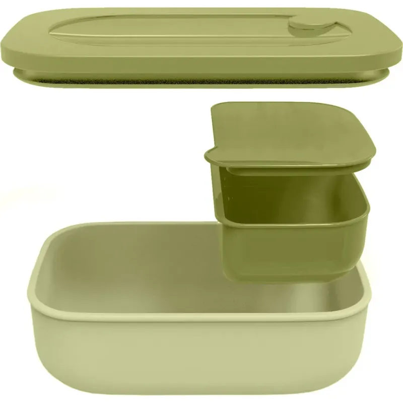 On the Go - Lunch Box con Contenitore Store&Go,Avocado Green Prezzo Conveniente