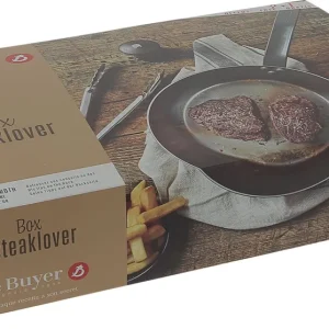 Prezzo Conveniente Box Steaklover - Mineral B Padella Steak Ø 26 mm + Pinze + Macinapepe