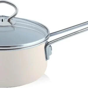 Nouvelle-Avorio Top 3000 Casseruola con Manico e Coperchio in Vetro Consegna Rapida