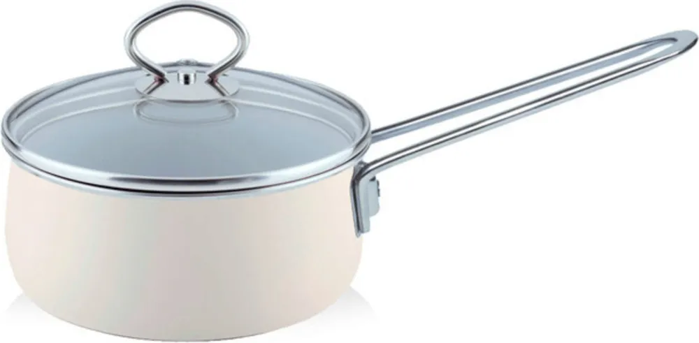 Nouvelle-Avorio Top 3000 Casseruola con Manico e Coperchio in Vetro Consegna Rapida