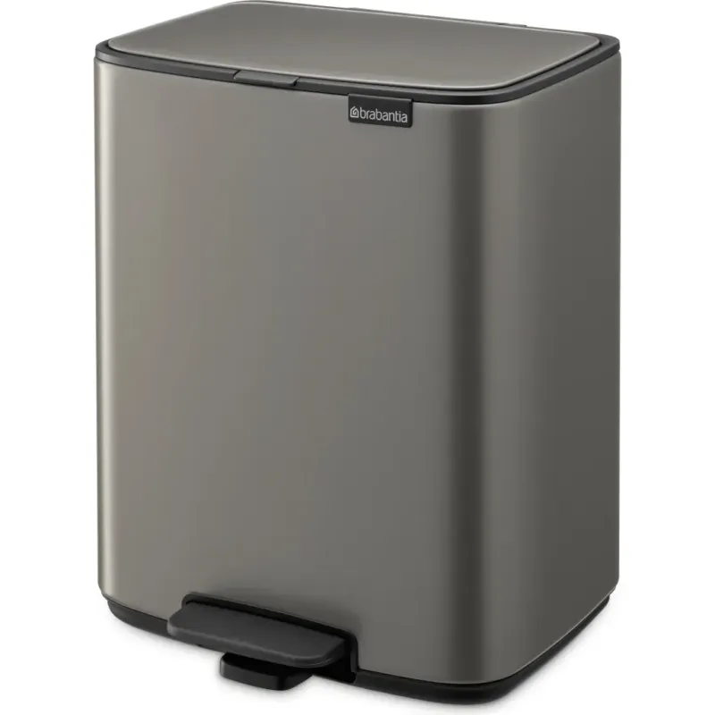 Bo - Pattumiera a Pedale, 12 L,Platinum Spedito Oggi