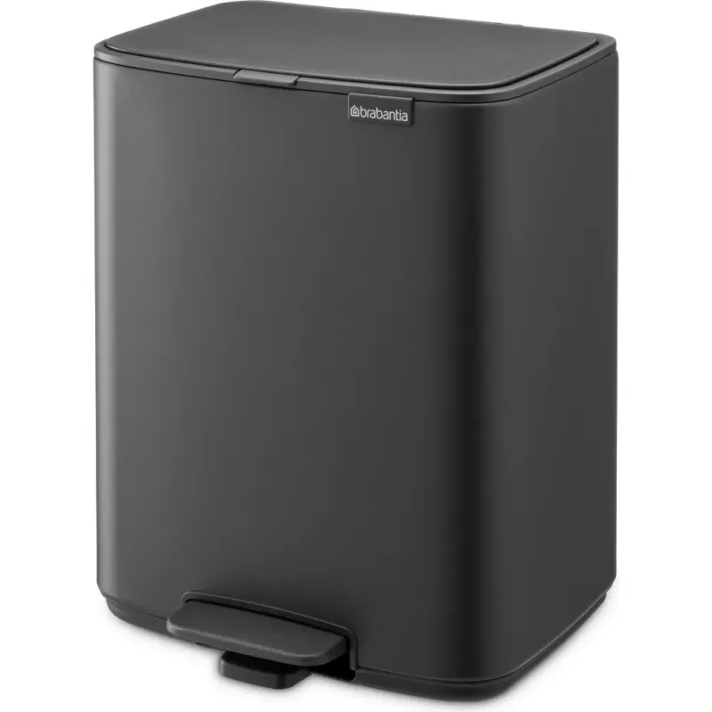 Bo - Pattumiera a Pedale, 12 L,Mineral Infinite Grey Prezzo Di Fabbrica