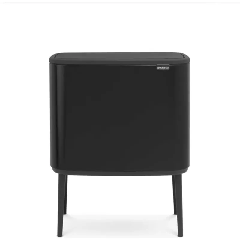 Offerta Speciale Bo Touch Bin - Pattumiera 3 x 11 L con 3 Inserti in Plastica,Matt Black