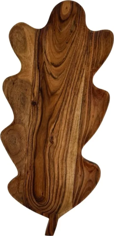 Economico Tagliere di Legno - Foglia di Quercia