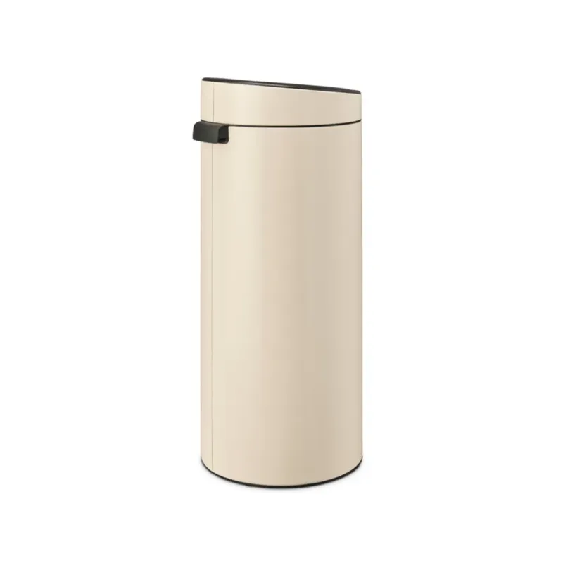 Economico Touch Bin New - Pattumiera 30 L con Inserto in Plastica,Soft Beige