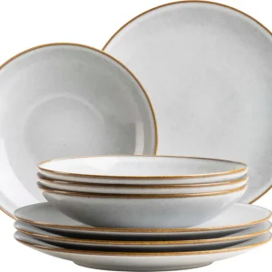 Offerta Limitata Smoky‘s - Servizio da Tavola - 8 Pezzi, Bianco
