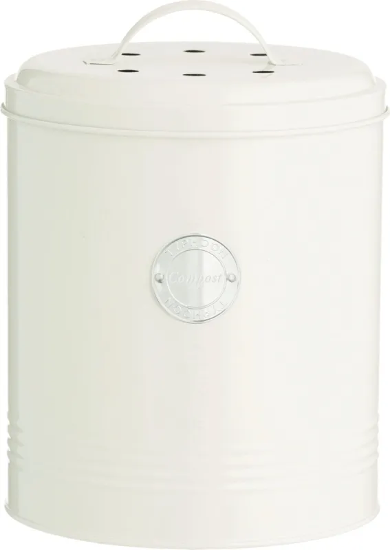 Ordina Subito Living - Contenitore per Compost, Color Crema Pastello, 2,5 Litri