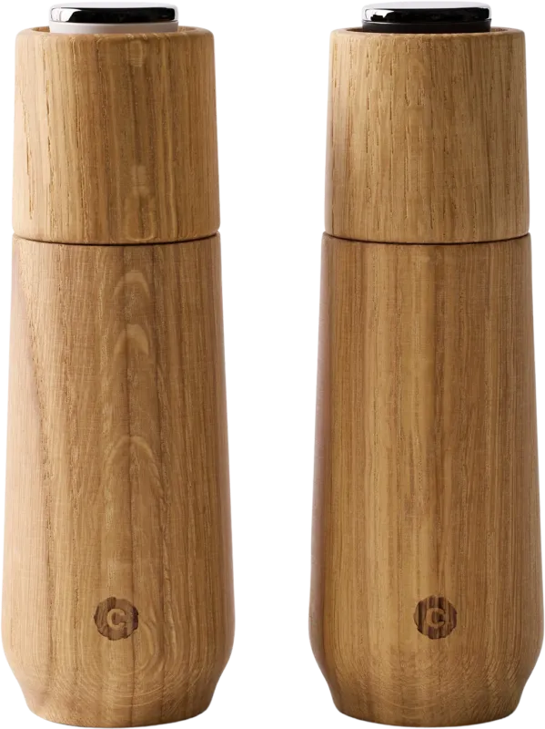 Champagne - Set di 2 Macinaspezie 18 cm, Rovere Scelto Dai Clienti
