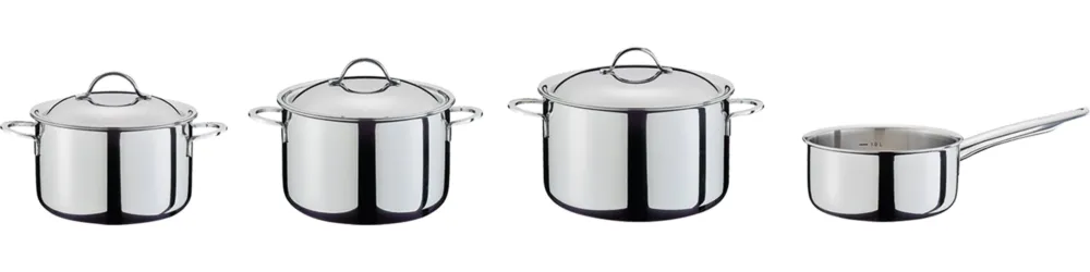 Starter Set Cristal con Casseruola con Manico, 4 Pezzi Offerta
