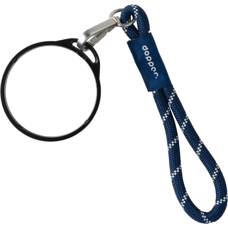 Consegna Rapida Wrist Cord Black Mug Ring,Midnight Silver