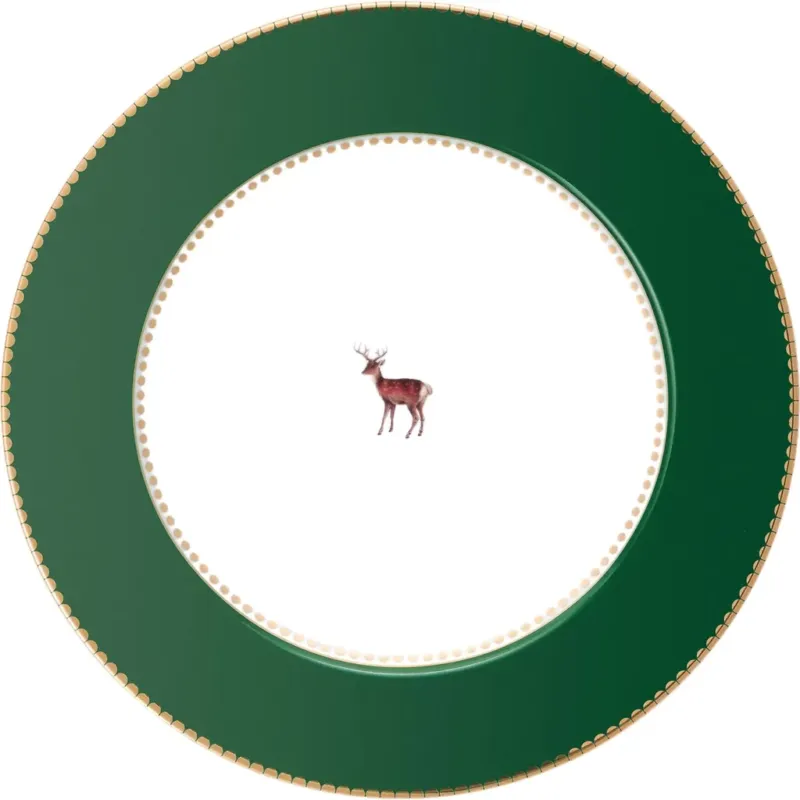 Love Birds - Piatto Deer Dark Green,21 cm A Buon Prezzo