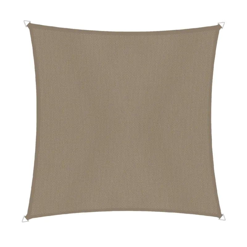 Tenda da Sole Quadrata - SunSail CANNES, 4 x 4 m,taupe Prezzo Ridotto