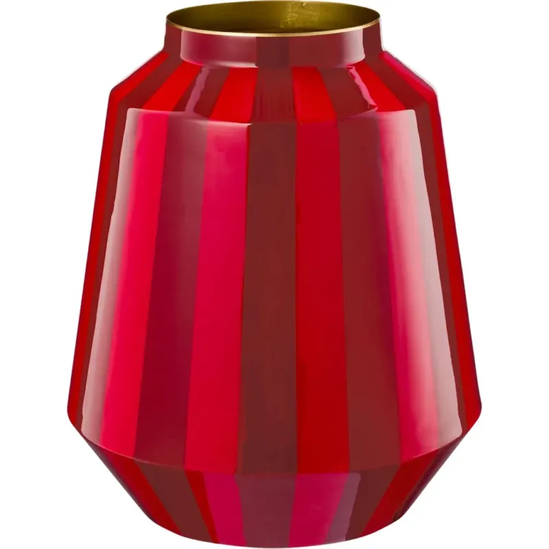 Stripes - Vaso 24 x 29 cm,Rosso scuro Ultime Pezzi