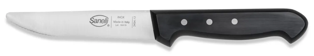 Acquista Ora COLTELLO LAMA SEGHETTATA PUNTA TONDA CM.13
