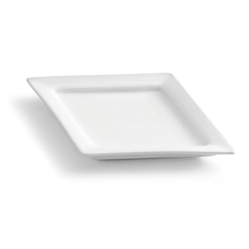 Rhombus plate cm 21x15 Bianco Porcellana Bianco Compra Adesso
