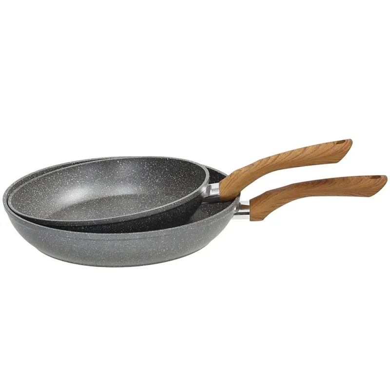 Ultime Pezzi Set 2 padelle 24/28 cm Alluminio Grigio