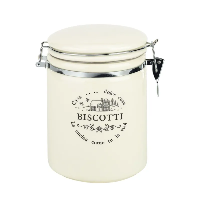 Pagamento Sicuro Biscottiera lt 2,7 La casa di campagna Ceramica Bianco