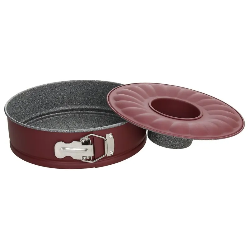 Tortiera 2 fondi 26 cm Acciaio al carbonio Rosso Saldi