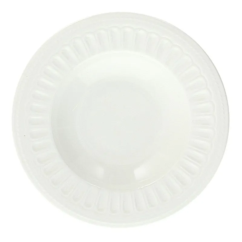 Piatto fondo cm 21 Bianco New Bone China Bianco Prezzo Conveniente