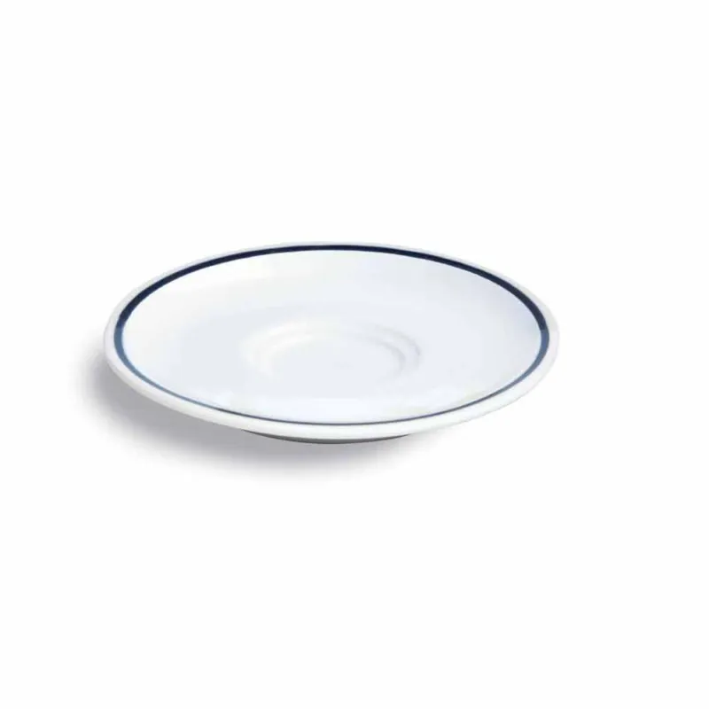 Piattino caffè 12 cm Fascetta blu Porcellana Blu Più Venduto