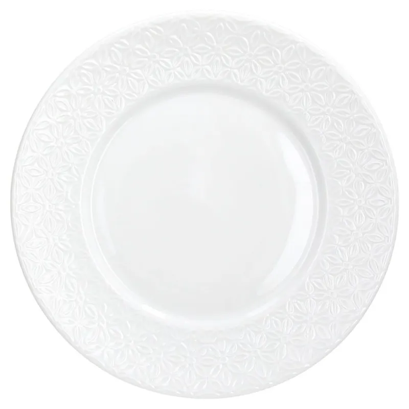 Piatto dessert 19 cm Margaret Porcellana Bianco Ordina Subito