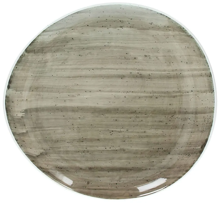 Economico Piatto piano cm 27 Grey Porcellana Grigio