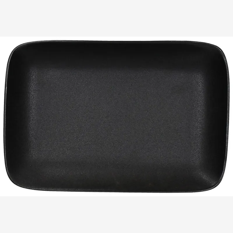 Saldi Ret.fondo coupe cm27,5x18,5 Black Ceramica Nero