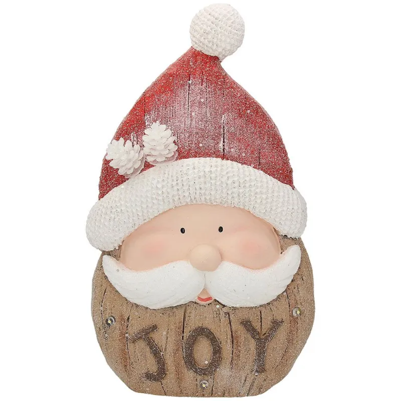 Offerta Del Giorno Babbo joy cm 38 h c/led Funny xmas Ossido di Magnesio Multicolor