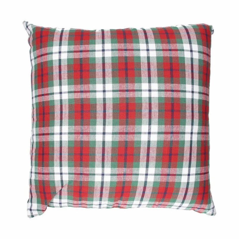 Cuscino quad. cm 45x45 Scarlet check Cotone Multicolor Esclusivo