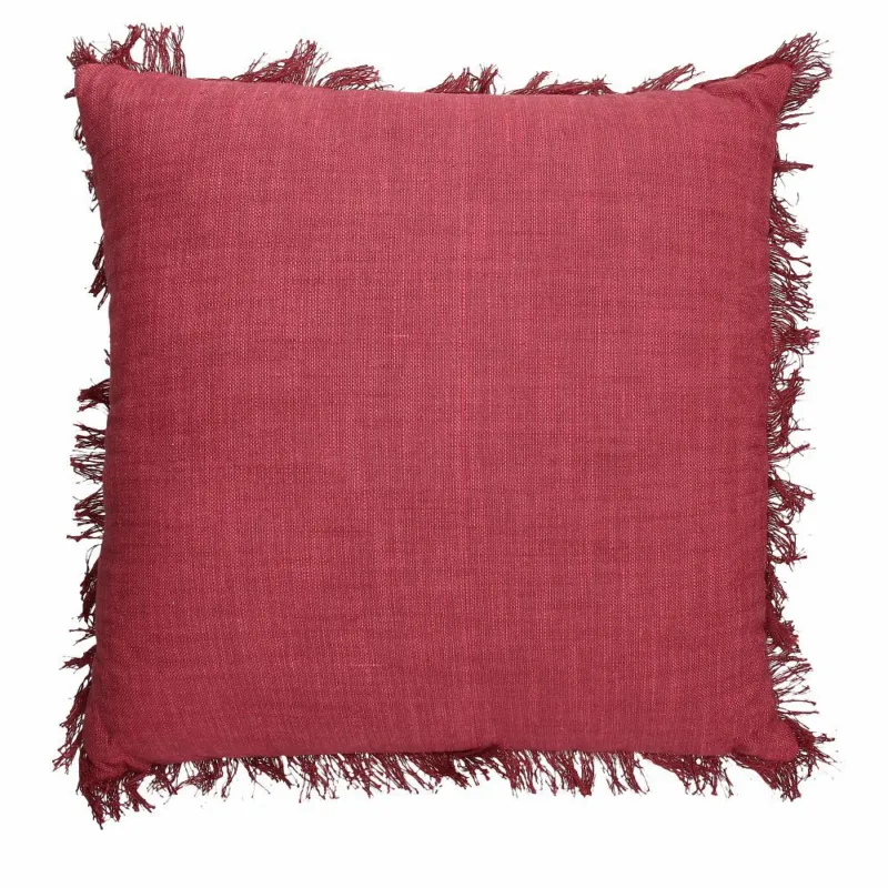 Cuscino quad. cm 45x45 Volterra pomegrade Cotone Rosso Direttamente Dal Produttore