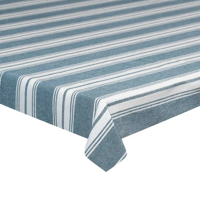 Tovaglia 150 cm x 350 cm Ottanio Cotone Blu Reso Gratuito