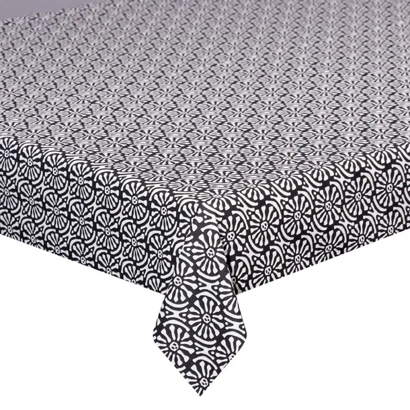 Saldi Tovaglia cm 140x180 Chakra Cotone Nero