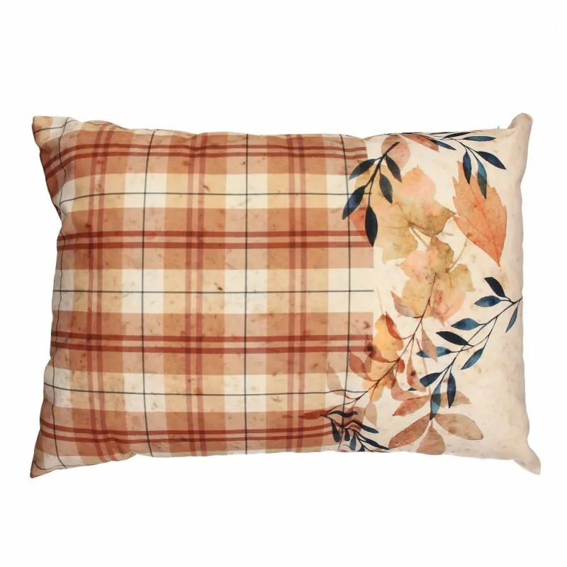 Cuscino rettangolare 35 cm x 50 cm Marsala Velluto di Poliestere Multicolor A Buon Prezzo