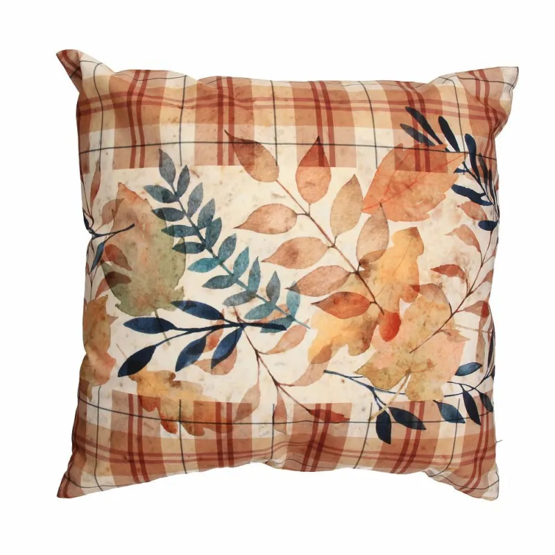 Saldi Cuscino quadrato 44 cm x 44 cm Marsala Velluto di Poliestere Multicolor