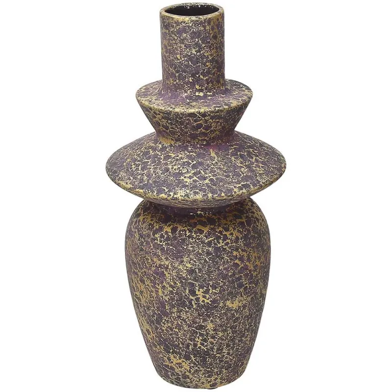 Vaso bottiglia cm 34 h Purple Ceramica Viola Saldi
