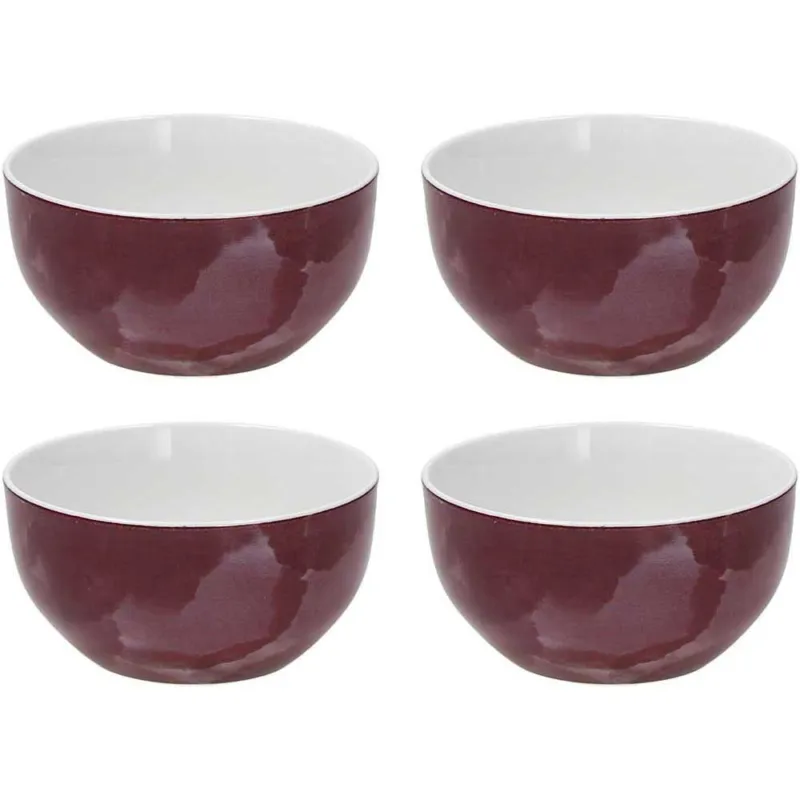 Economico Set 4 coppette 14 cm Colorplay Porcellana Viola