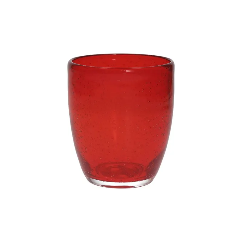Bicchiere Bubble cc 380 Rosso Vetro Rosso Promo Stagionale