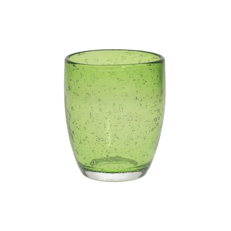 Bicchiere Bubble cc 380 Verde chiaro Vetro Verde Popolare