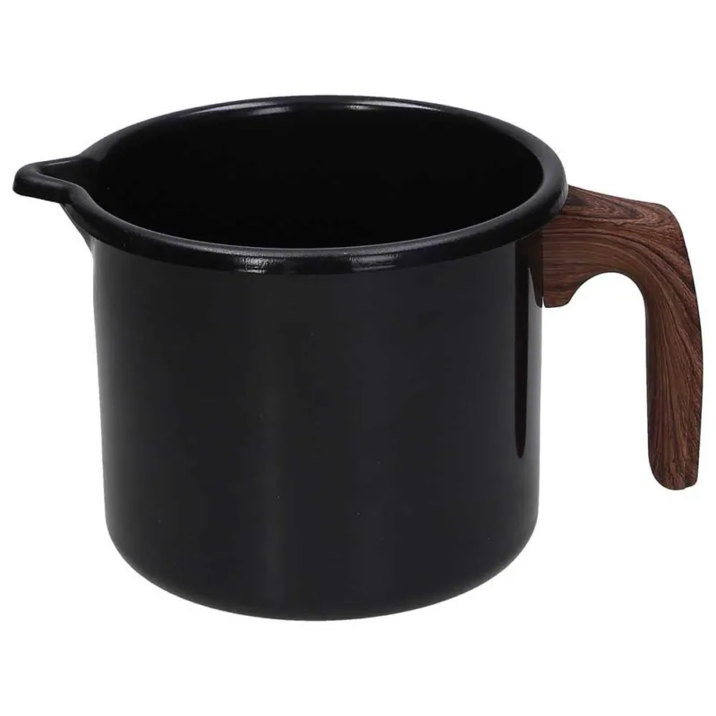 Offerta Lampo Bollilatte nr. 1 manico cm 12 lt 1,2 Country chic diamond Carbon steel Nero