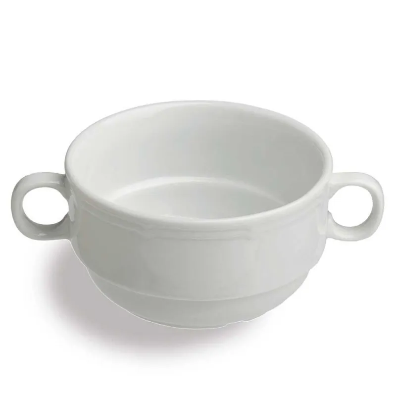 Tazza brodo senza piatto 360 cc Porcellana Bianco Quantità Limitata