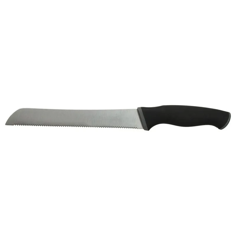 Coltello pane 20 cm ss Acciaio Nero Offerta Del Giorno