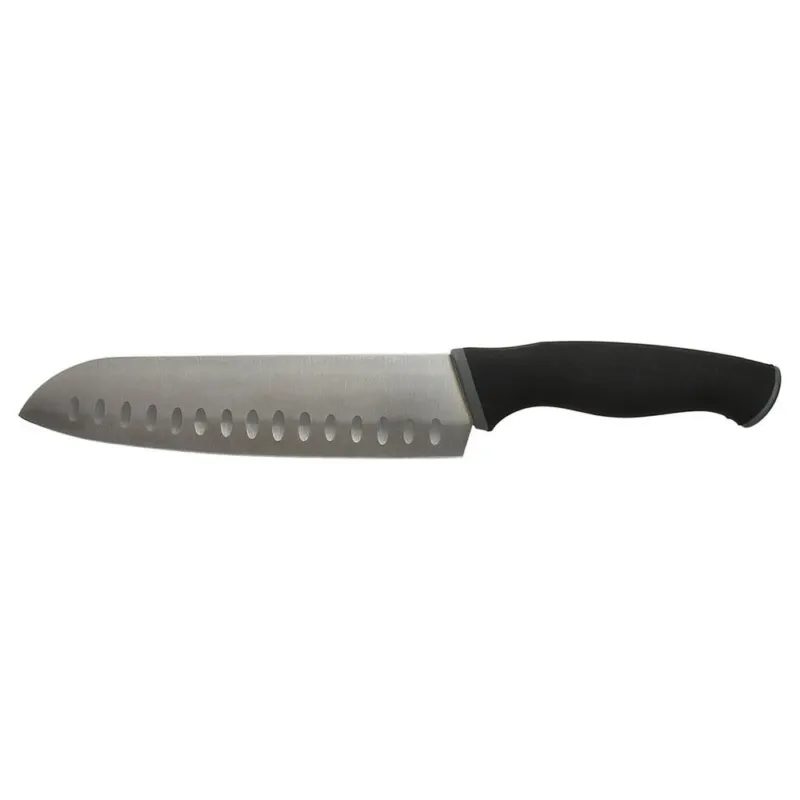 Coltello santoku 18 cm ss Acciaio Nero Non Perdere