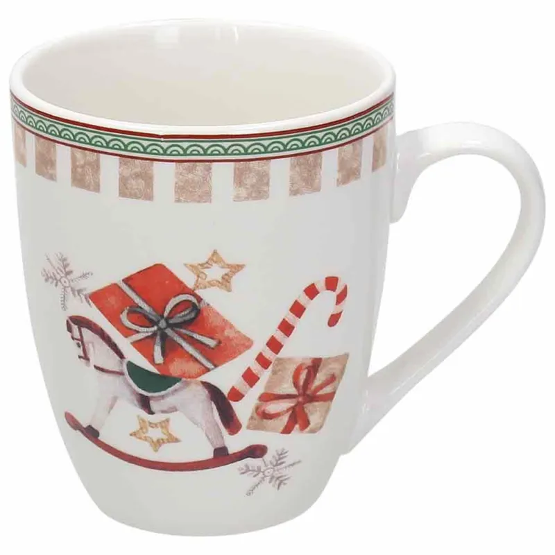 Mug 310 cc Vintage Porcellana Rosso A Buon Prezzo