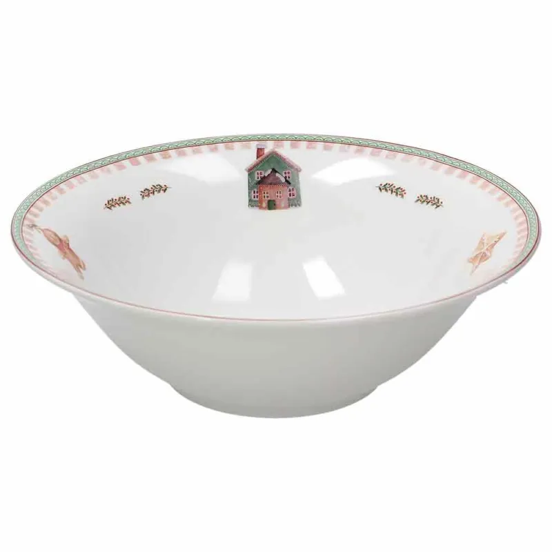 Offerta Insalatiera 23 cm Vintage Porcellana Bianco