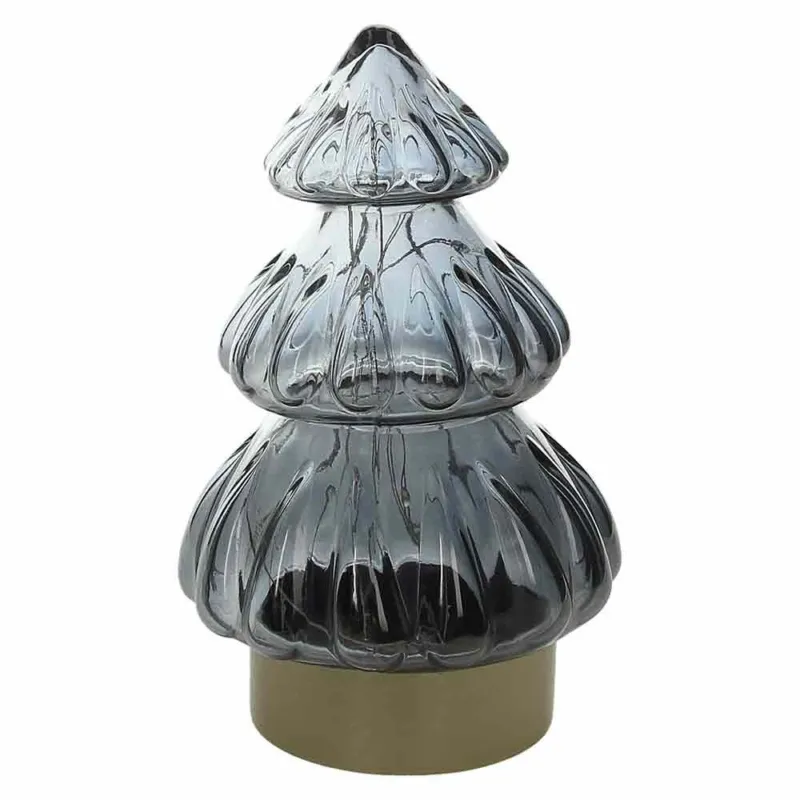 Promo Stagionale Albero piccolo con led h 19 cm Xmas Wood Vetro Trasparente