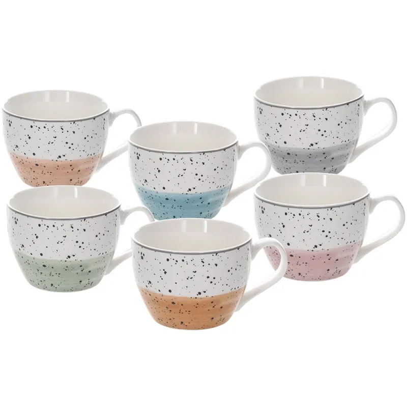 Prezzo Ridotto Tazza colazione senza piatto cc 420 Sienna New Bone China Multicolor