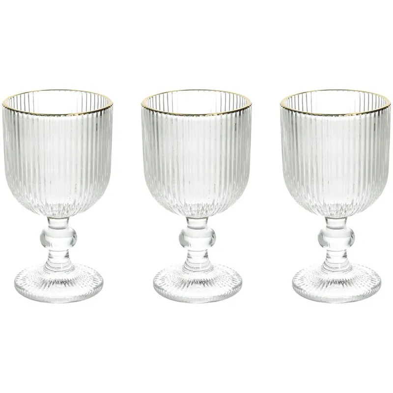 Set 3 calici cc 260 Eclipse Vetro Trasparente Compra Oggi Stesso