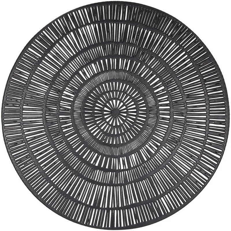 Tovaglietta diametro cm 38 nera Arpa PVC Nero Bestseller